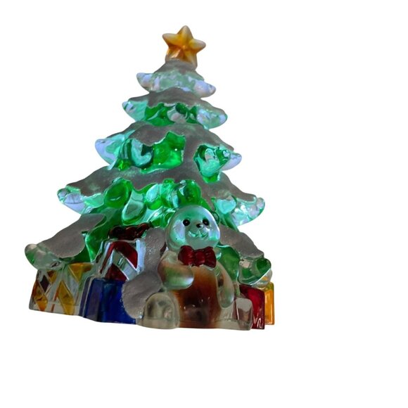 Seasons of Cannon Falls Lights in the Night Christmas Tree Teddy Bear Night Lite - Picture 1 of 8
